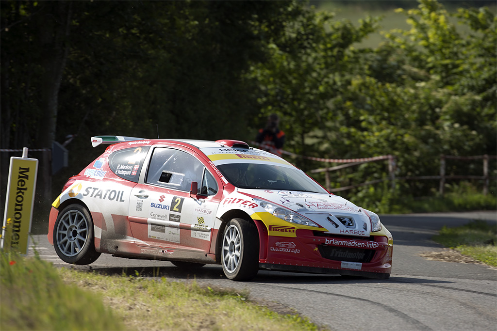 Brian Madsen og Henrik Vestergaard satte en stærk slutspurt ind i Suzuki Rally, men manglede 2,7 sekunder
(Foto: Johnny Pedersen)